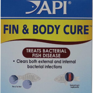 API FIN & BODY CURE Freshwater Fish Powder Medication 10-Count Box