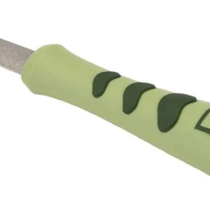 A green Coastal Pet Safari Dog Diamond Nail File with the word "safari" on it.