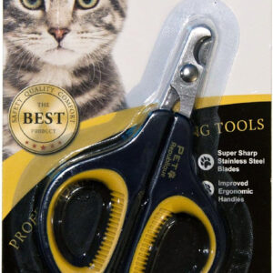 Pet Republique Cat Nail Clipper - Professional Stainless-Steel Trimmer for Cats and Small Breed Animals