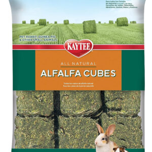 Kaytee 15 oz. Alfalfa Cubes for Small Animals such as Rabbits & Guinea Pigs, perfect for small animals like guinea pigs.