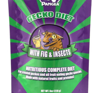 A purple and green package with balanced nutrition for Pangea Fruit Mix Fig & Insects.